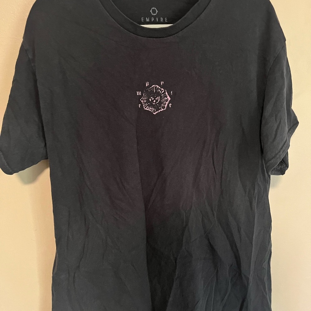 Empyre Black Short Sleeve Tee with Minimalist Design